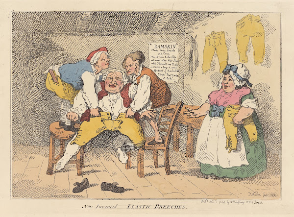 New invented elastic breeches 1784