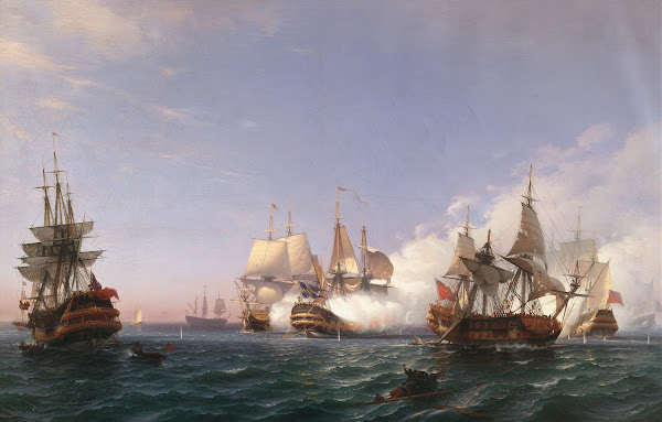 The Öland Fighting with English Men of War in 1704 1870