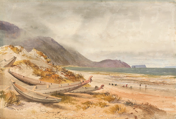 Near Paekakariki Cook Strait 1868