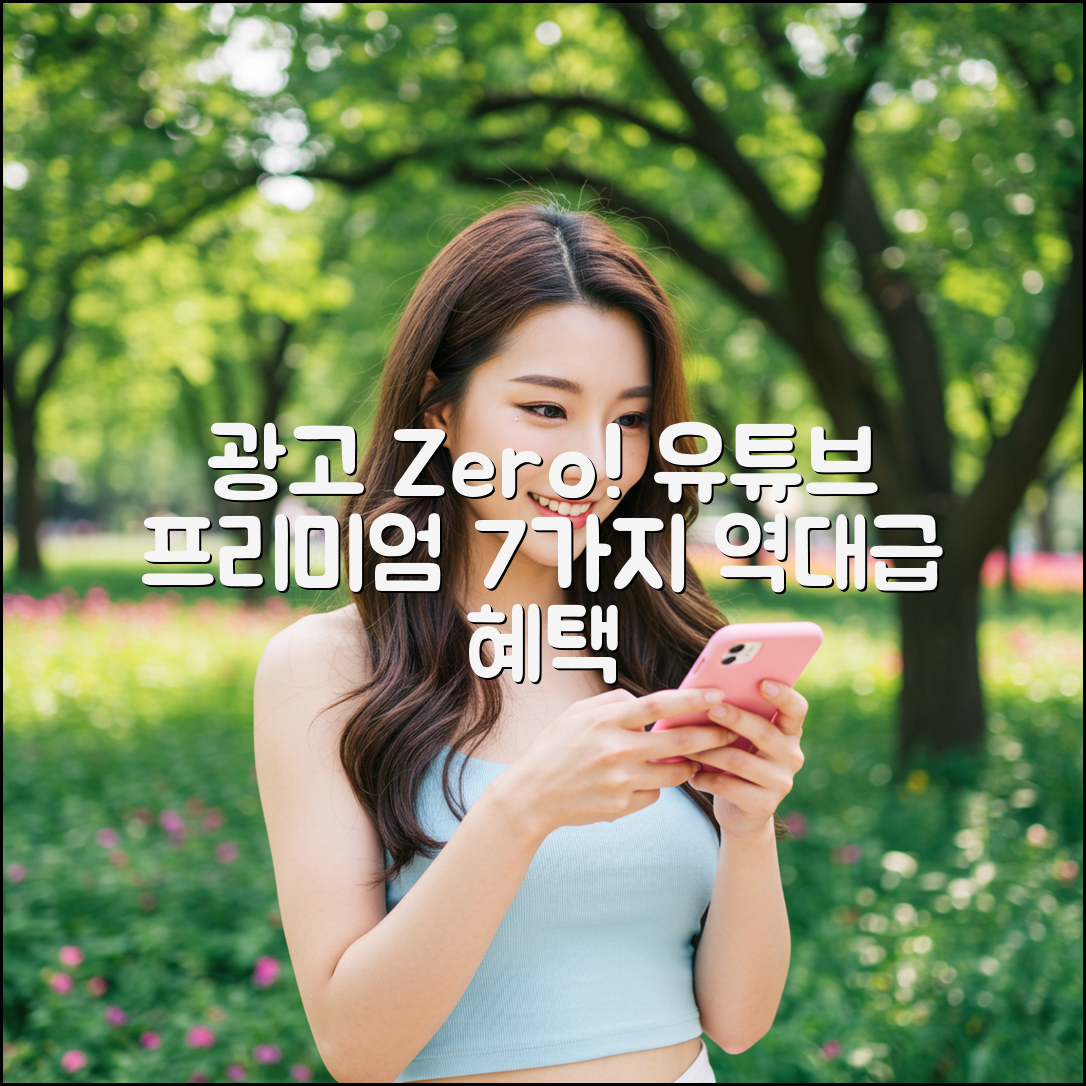 광고 없는 유튜브? 프리미엄 1석 2조 매력 7가지