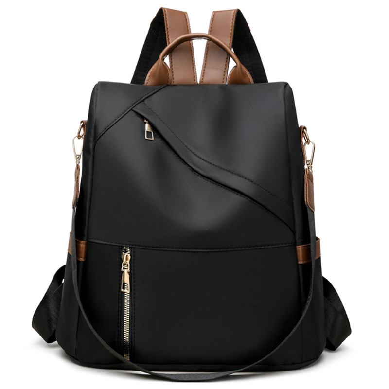 Backpack, nylon, waterproof, solid color