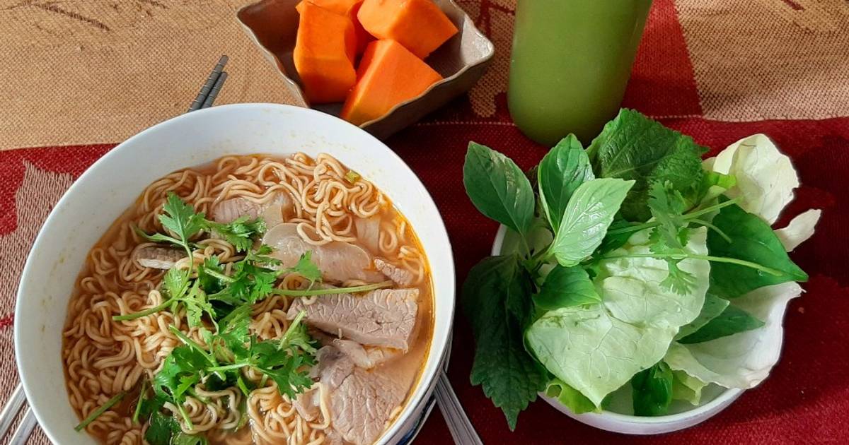 Mì bò cho bữa sáng ♥️