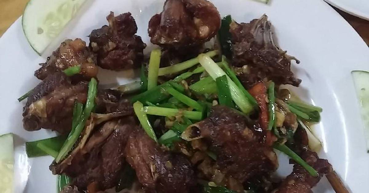 Gà nước rô ti