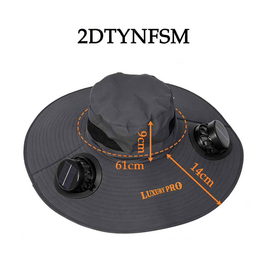 2D Solar Fan Hat