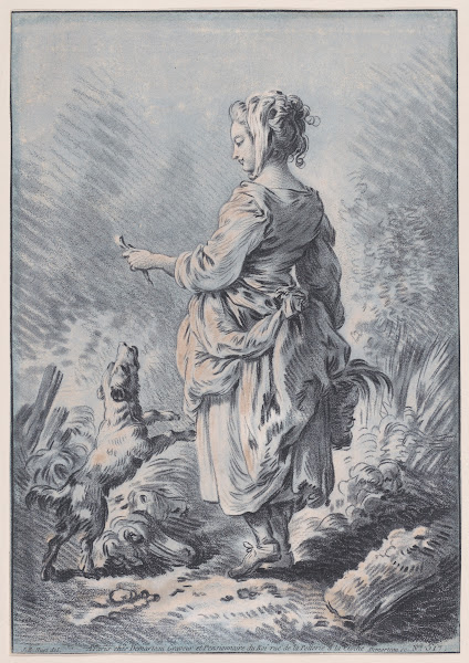Young Woman with a Dog 1775