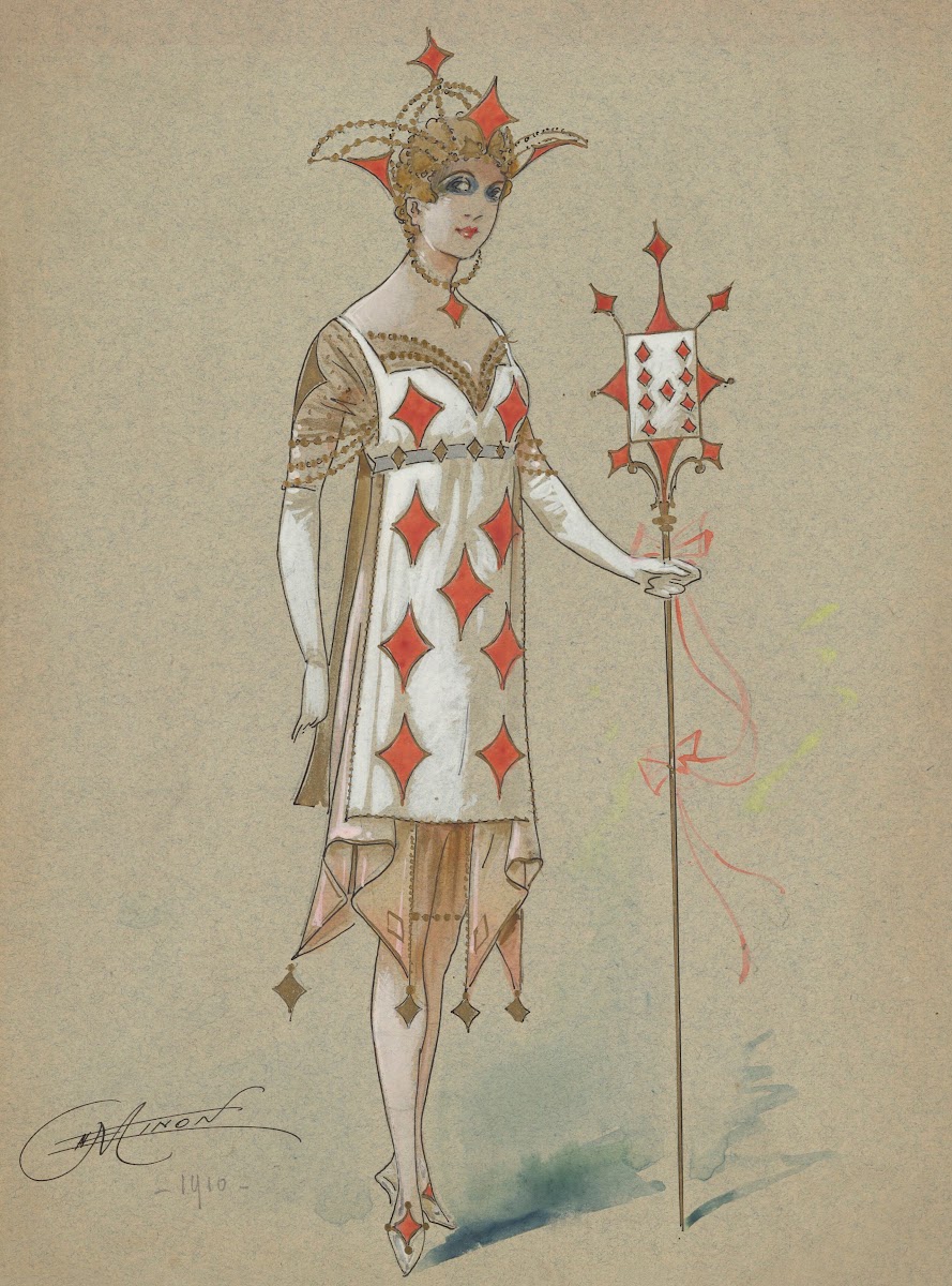 Costumes de revue  onze maquettes de costumes 1910