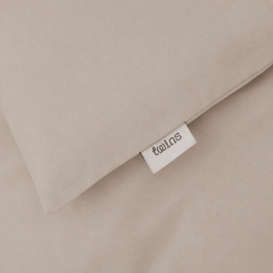 Changeable bedding for a baby crib 3 el Twins Auro (calico) fitted sheet with elastic band beige