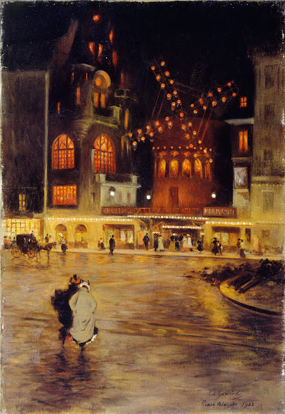 La Place Blanche et le Moulin Rouge 1902