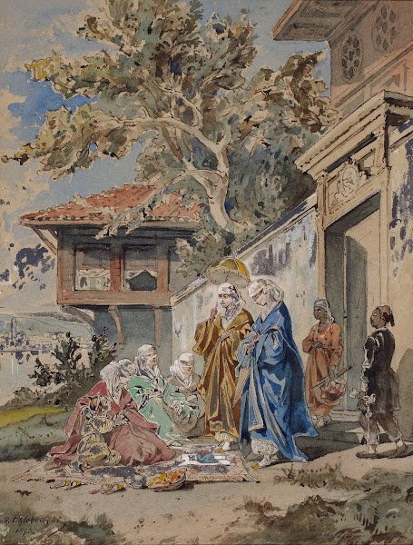 Scene from the life of Turkish women 1873