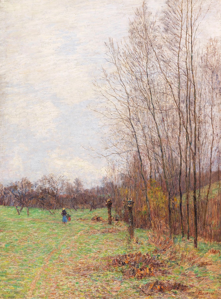 Waldrand im Vorfrühling wohl bei Goppeln 1894
