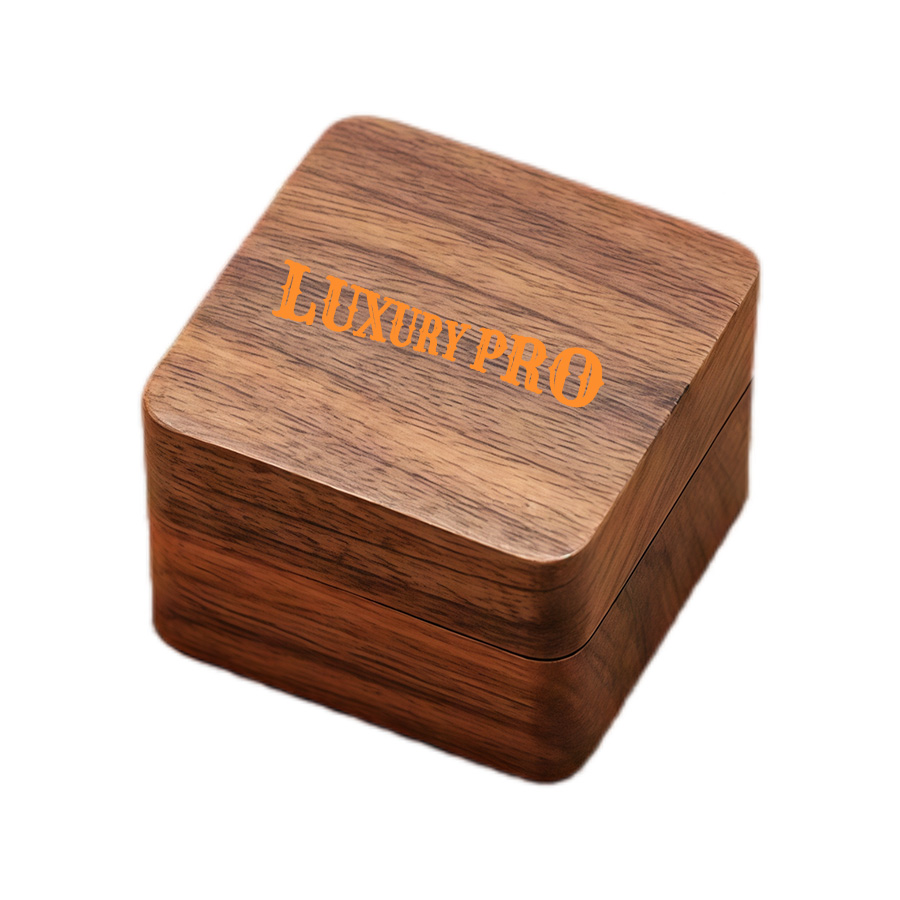 Wooden Square Ring Box