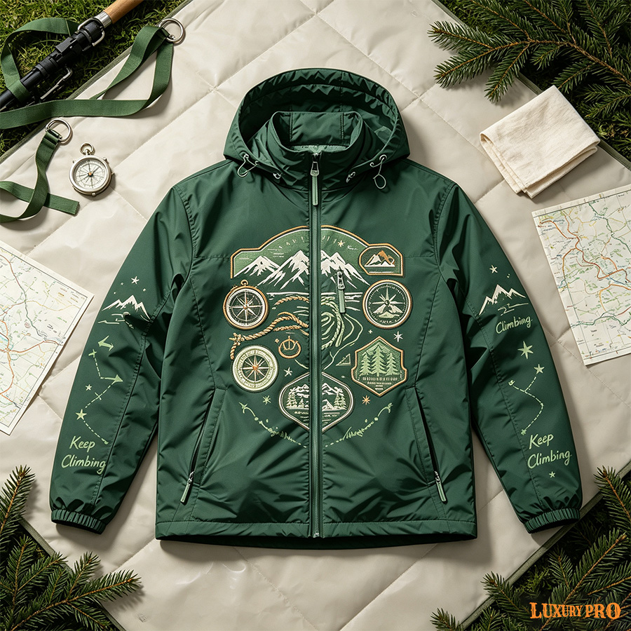 AOP MAN‑Style Waterproof Jacket