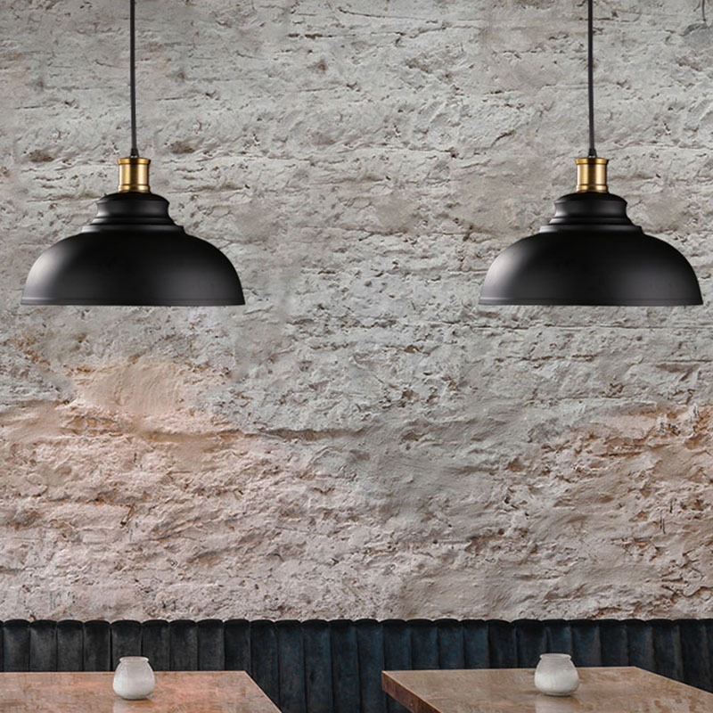Vintage pendant lamp, industrial style, adjustable