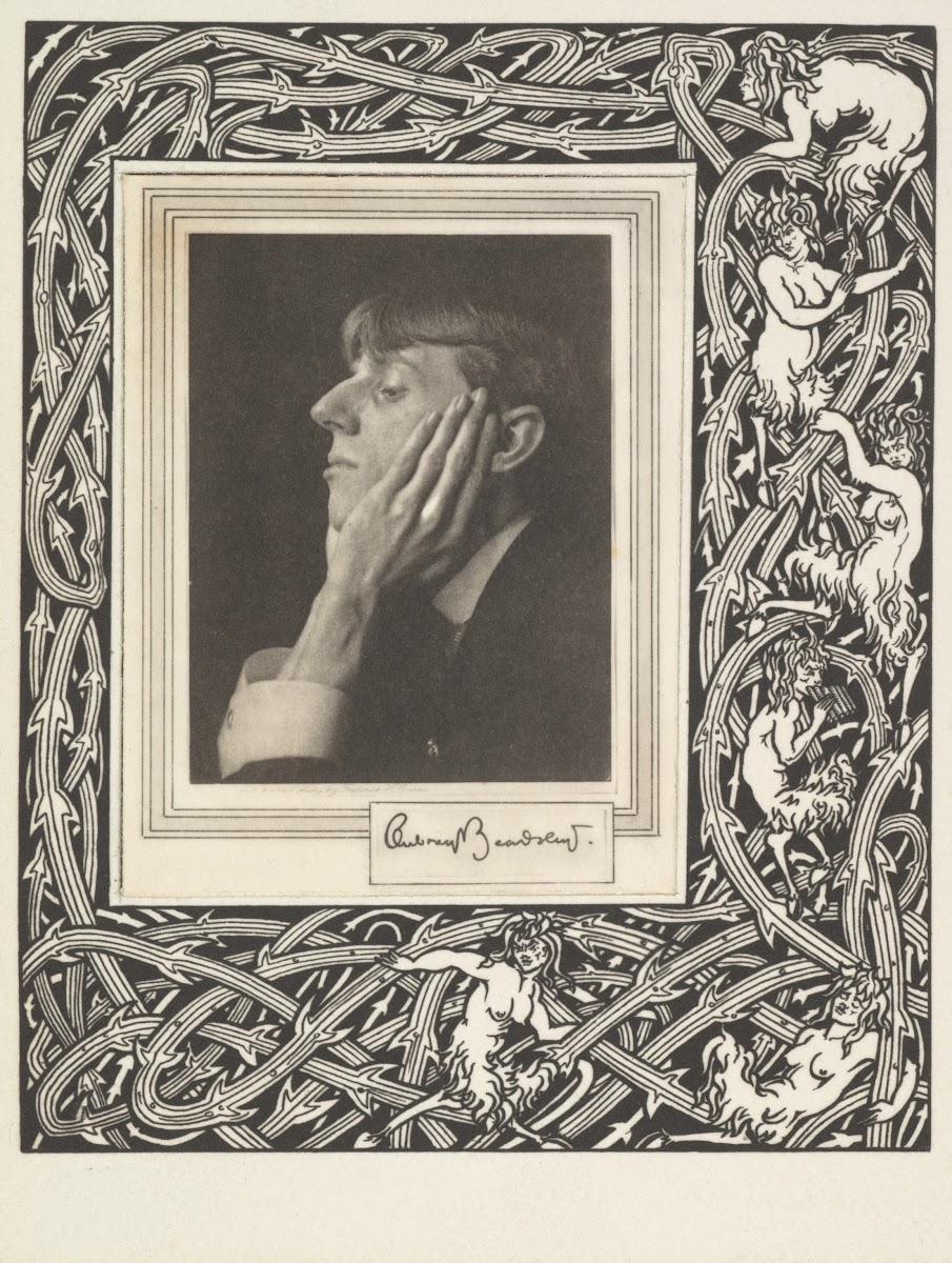 Grotesques by Aubrey Beardsley Portrait Frontispiece 1910s