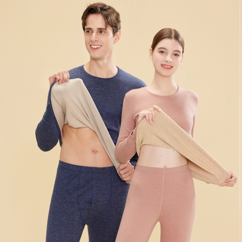 Warm underwear set made from wool-silk blend
