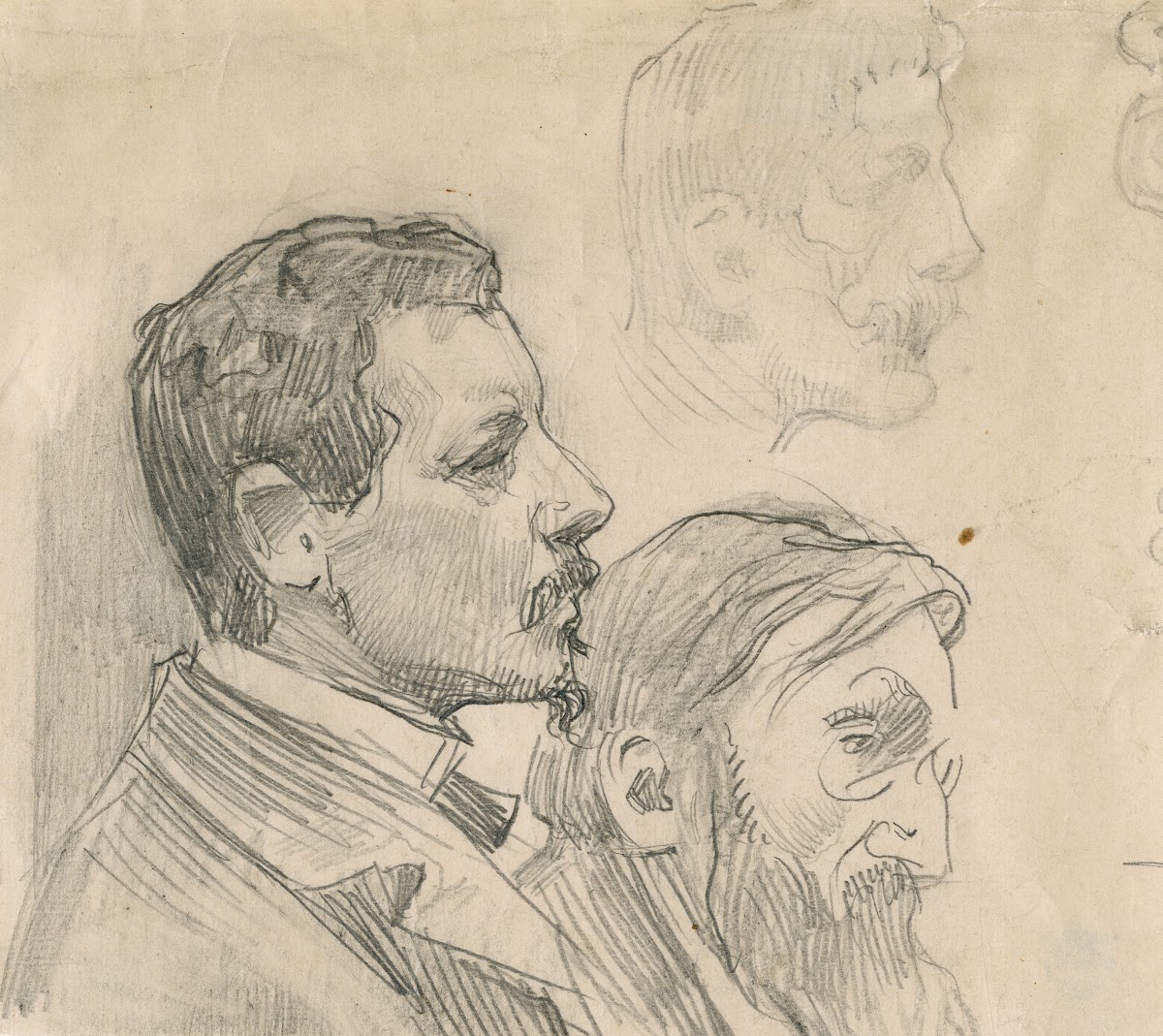 George Rueter Marinus Heijl en onbekende schilders