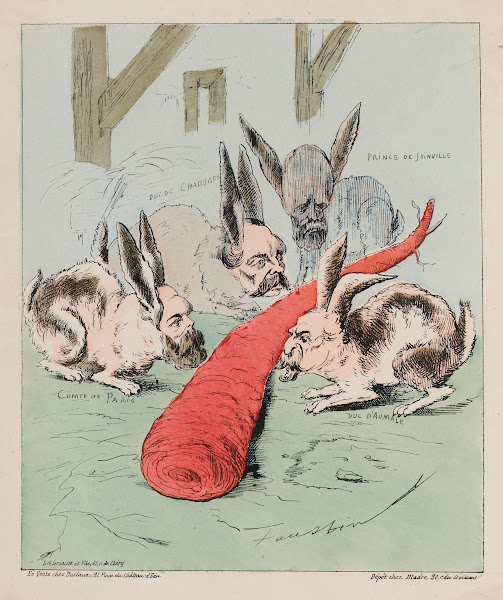 Les lapins dOrléans par Faustin Gare à la carotte 1871
