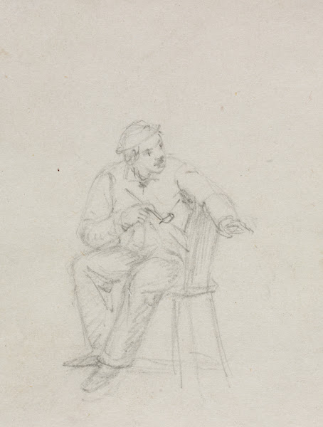 Man Smoking a Pipe