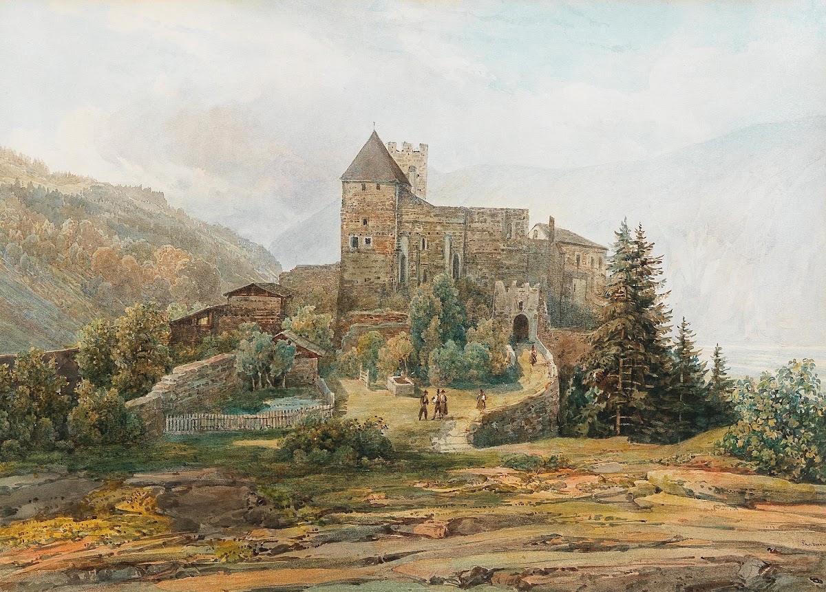 Trostburg Castle in the Eisack Valley in the South Tyrol