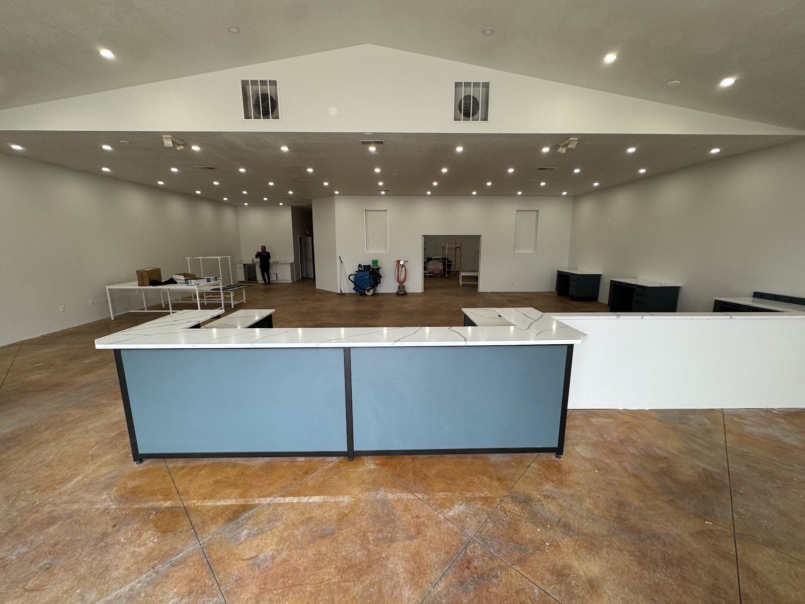 Modern quartz countertop