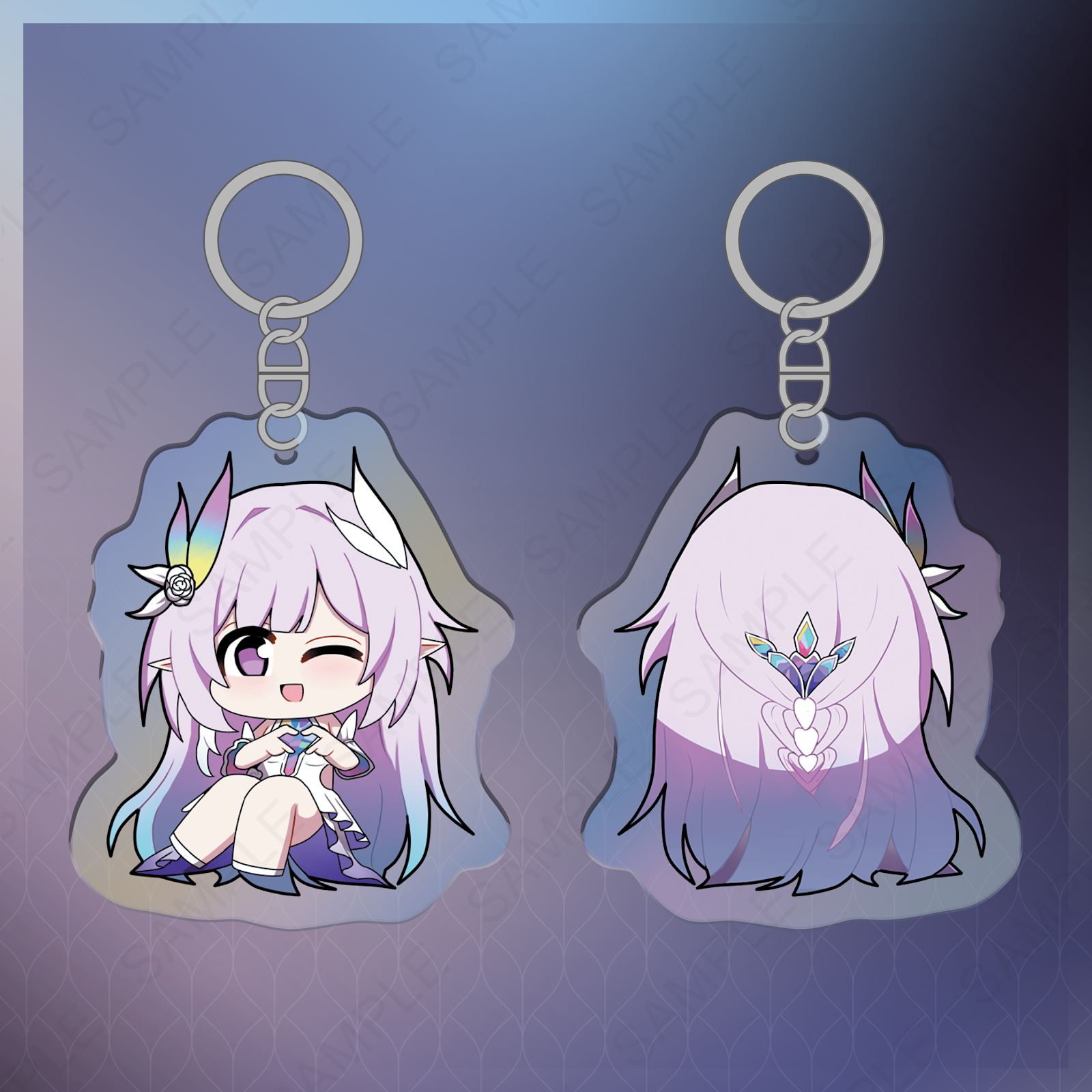 Cyrene Iridescent Keychain by Marin Liekuriva