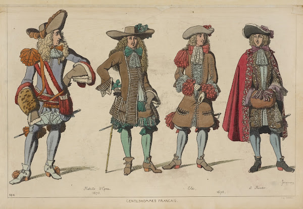 Gentilshommes Francais Habits dEpee Eté et hiver 1675 1678 1869