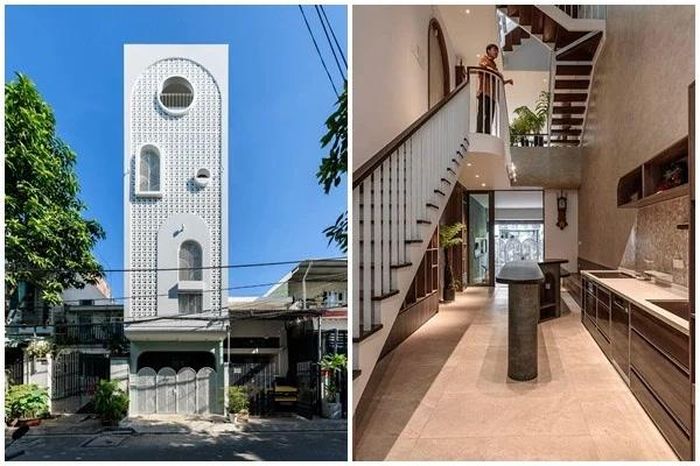 Nhà ống hướng tây 'lọc nắng' nhờ mặt tiền gạch bông gió - Báo Tri thức &amp; Cuộc sống