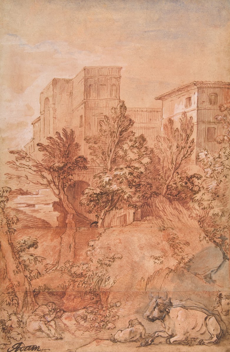 Landscape with a Large Villa on a Hilltop 1759