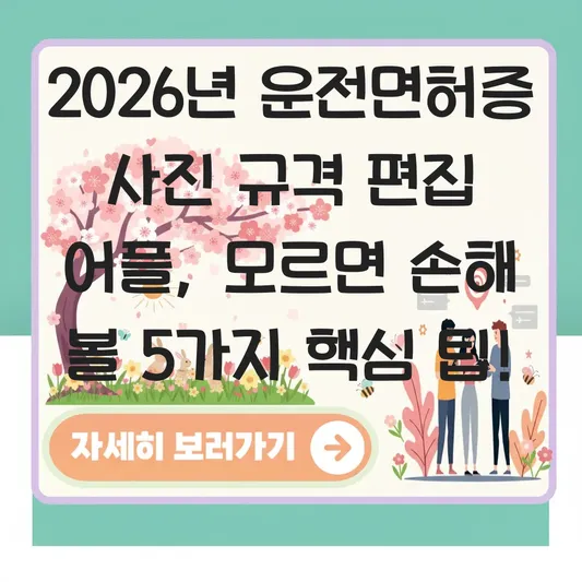 운전면허증 사진 규격 편집 어플