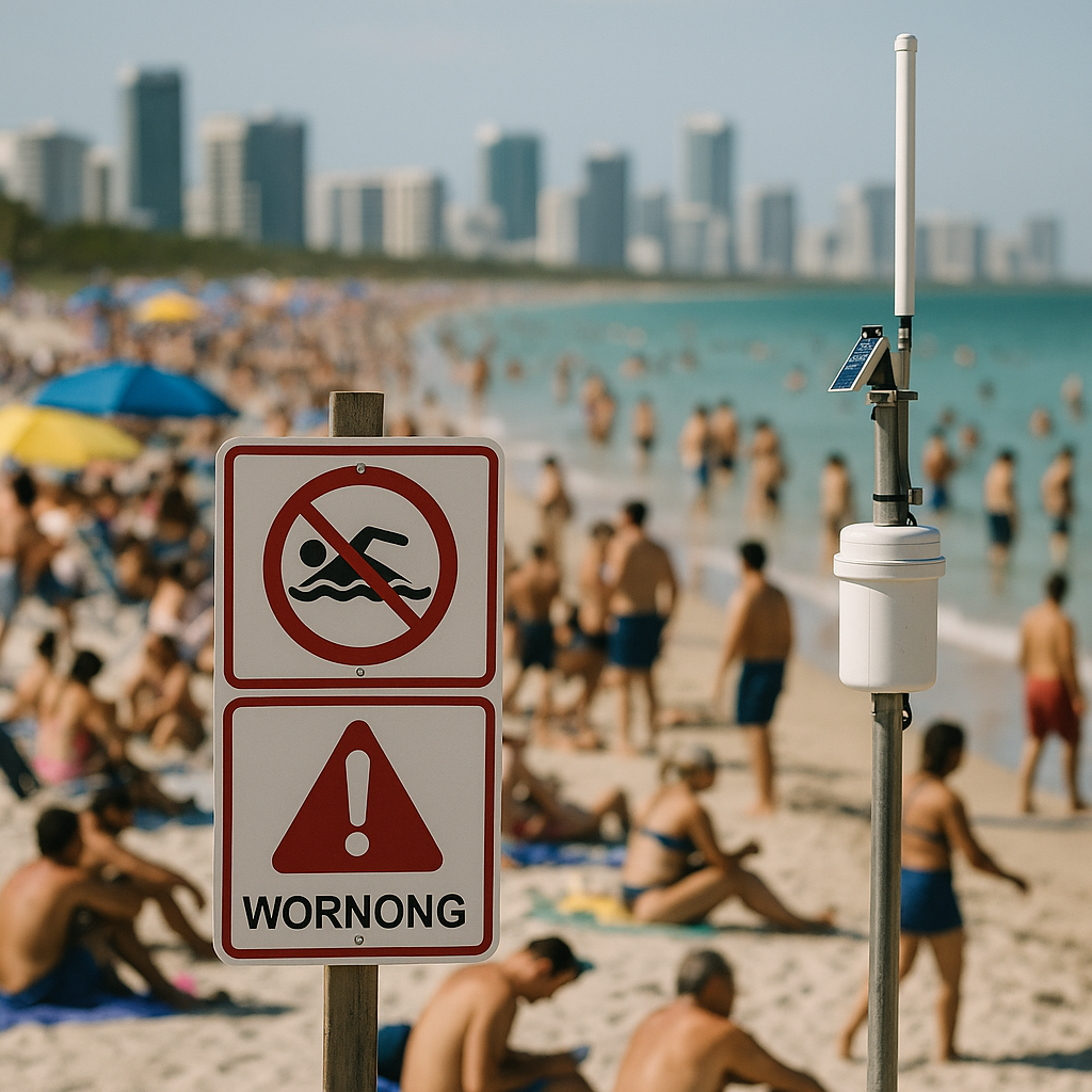 Alerta sanitaria en playas de Florida: desafíos para la gestión ambiental y empresarial