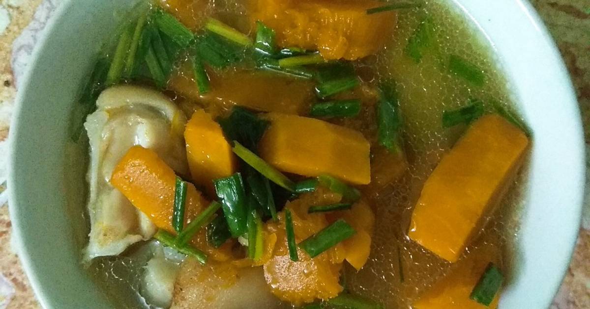 Canh bí ngô sú giò