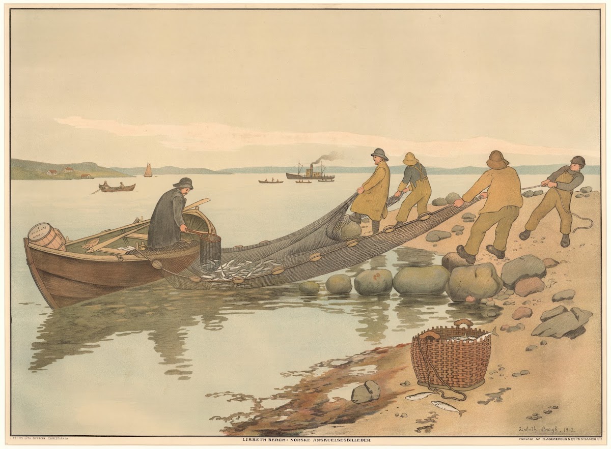 Mackerel Fishing 1913