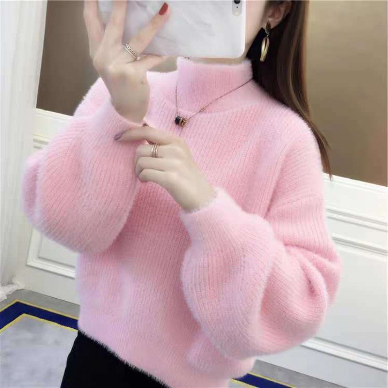 Women's Sweater, Short, Lantern Sleeves, Knit