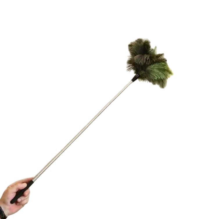 Ausziehbarer Straußenfeder-Staubwedel, 120 cm