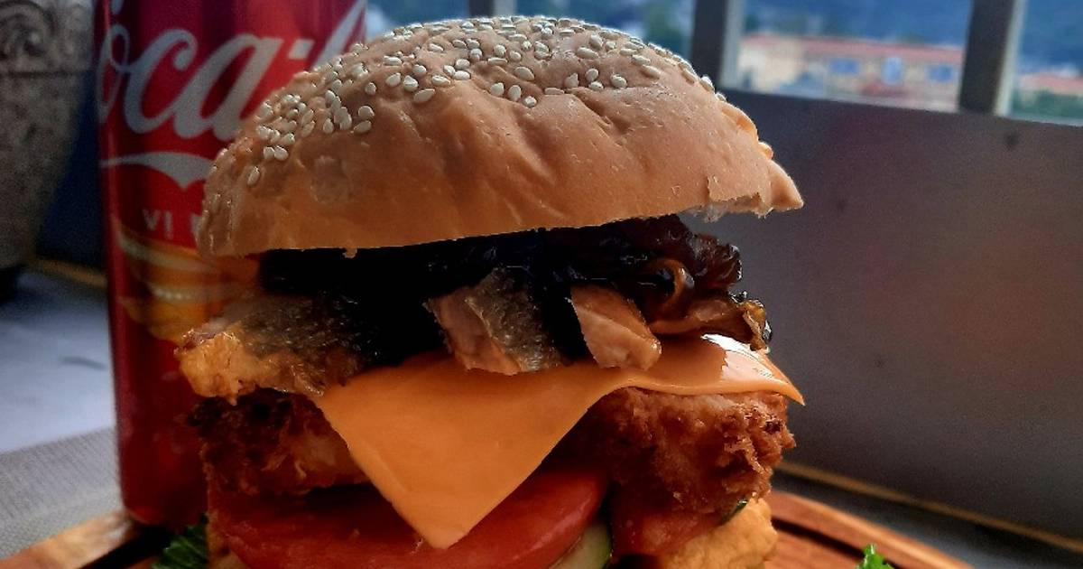 Hamburger bữa tiệc của biển