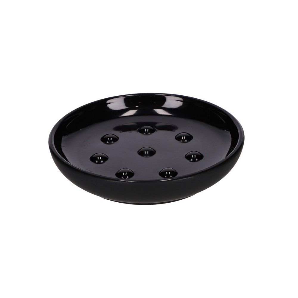 Jabonera de plástico Namaro Design™ Fashion color negro