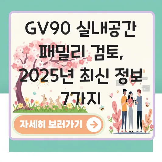 gv90 실내공간 패밀리 검토 대표 이미지