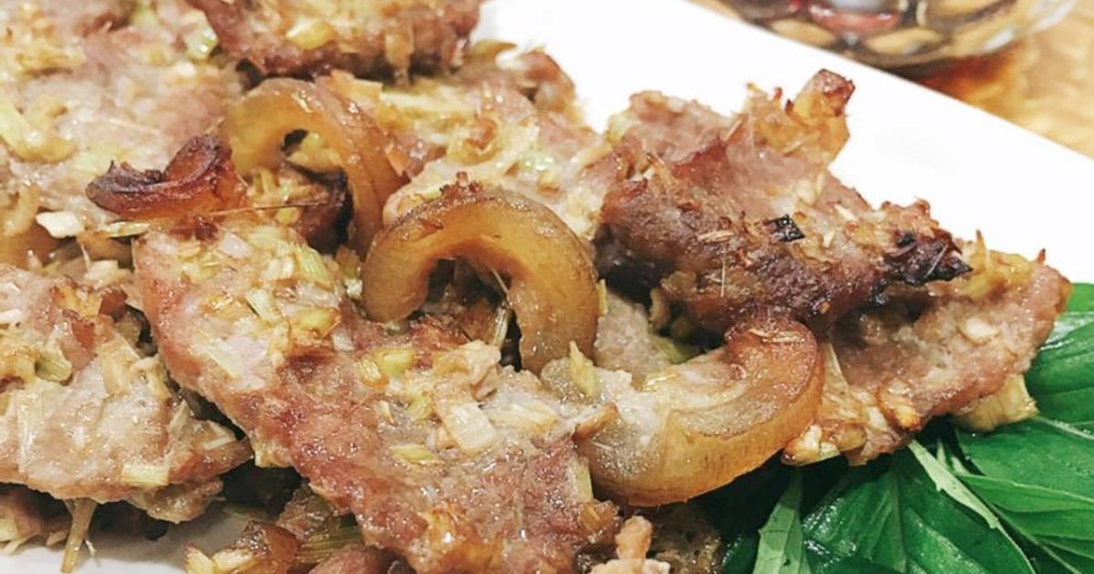 Thịt bê non nướng sả