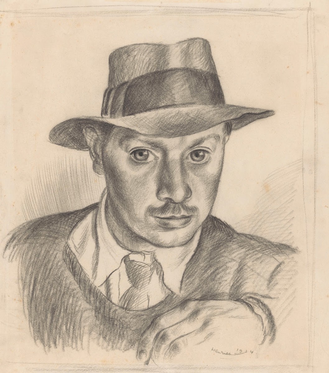 Portret van een man met een hoed 1934