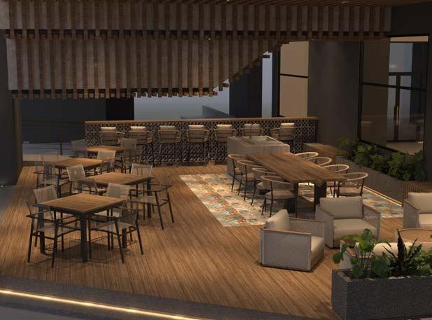 The Atas Residences — outdoor dining lounge