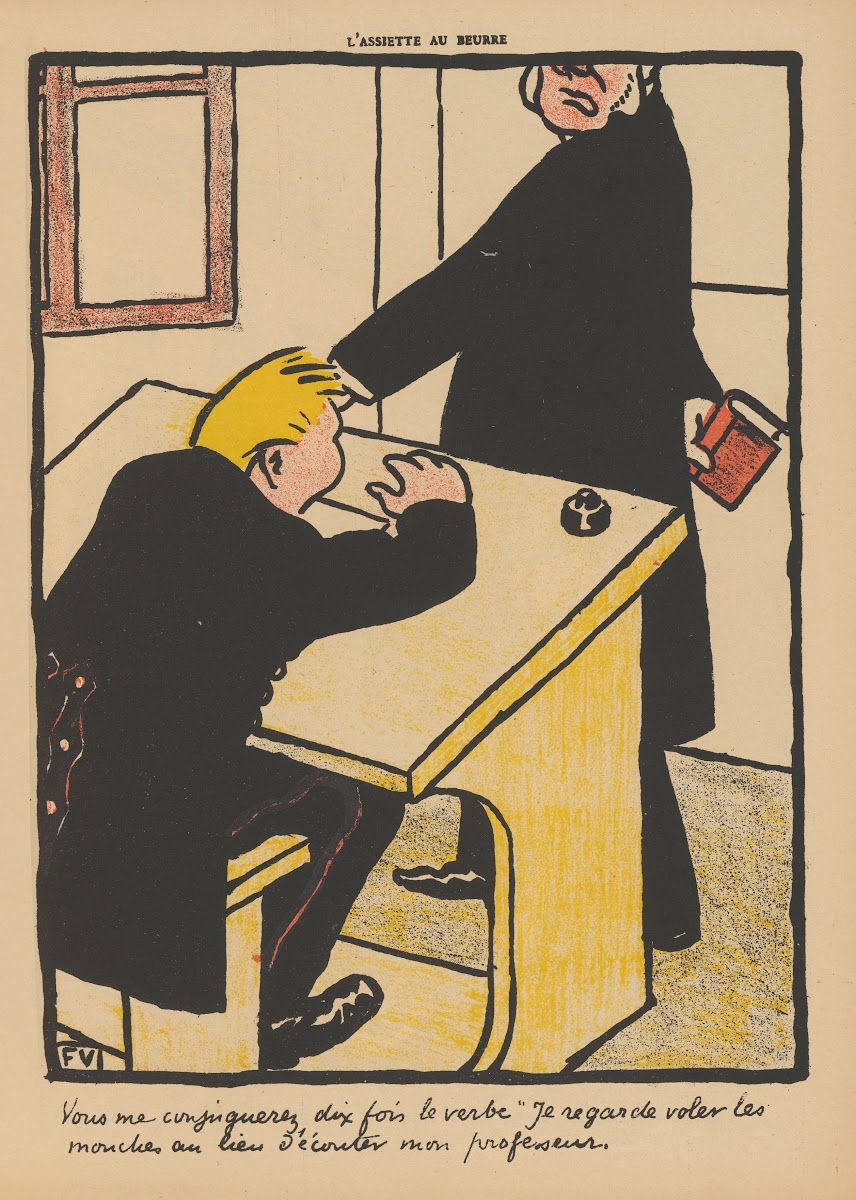 Vous me conjugurez dix fois le verbe  1902