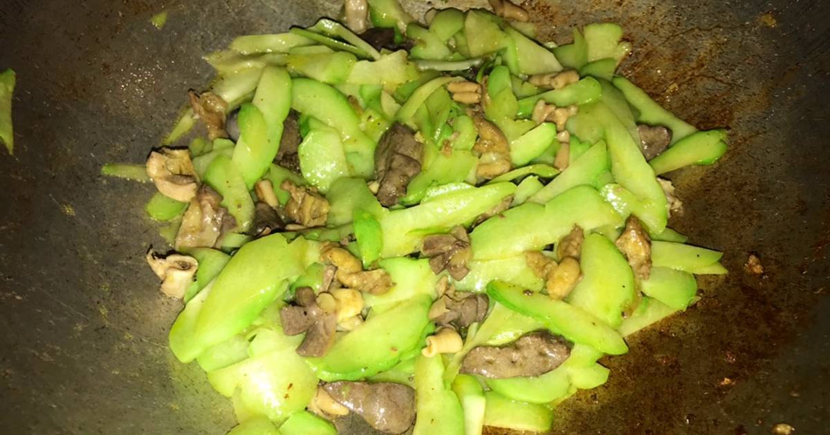 Su su xào lòng gà