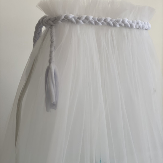 Декор косичка Twins Air велюр білий