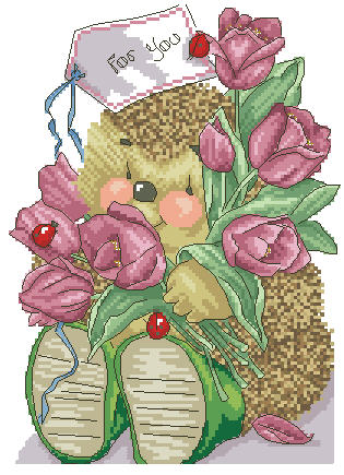 CMP X222 Hedgehog Spring Bouquet