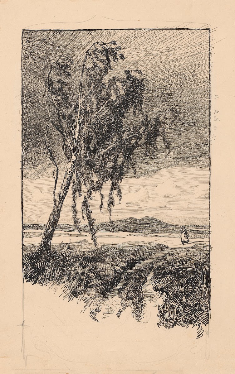 By the road stands a lone birch tree 1870 1923