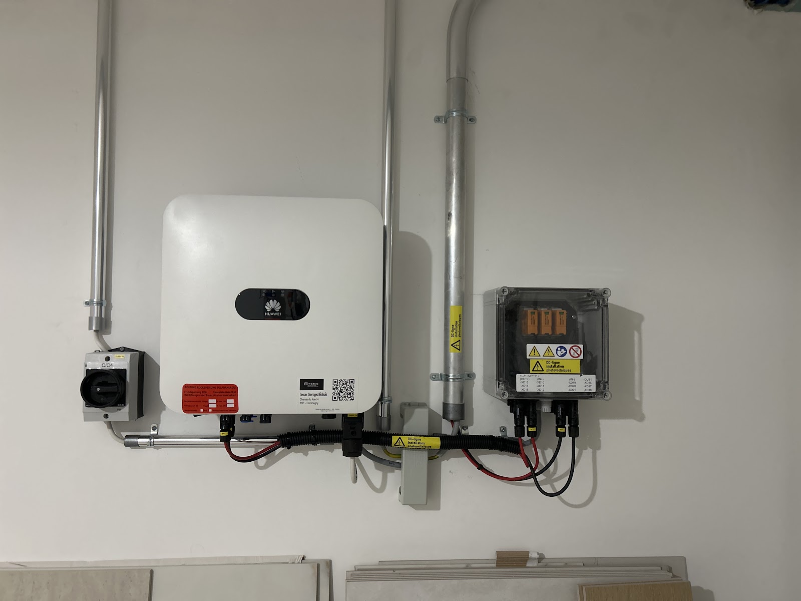 Équipement solaire existant analysé par Sunergie pour ajout de batterie