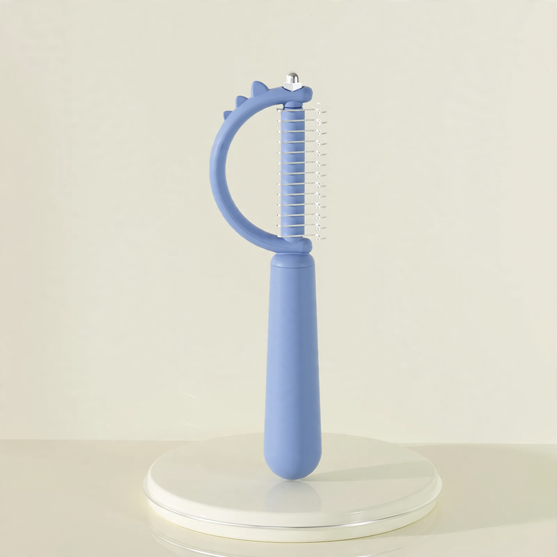 Fur brush for dogs and cats with pin comb