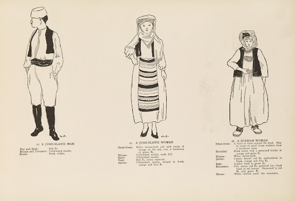 National costumes of the Slavic peoples Pl12 1920