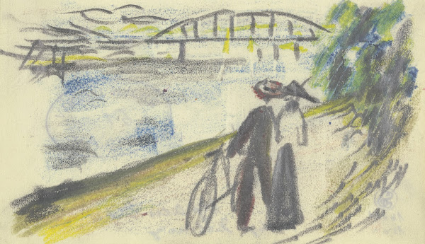 Path at the Rhine 1912