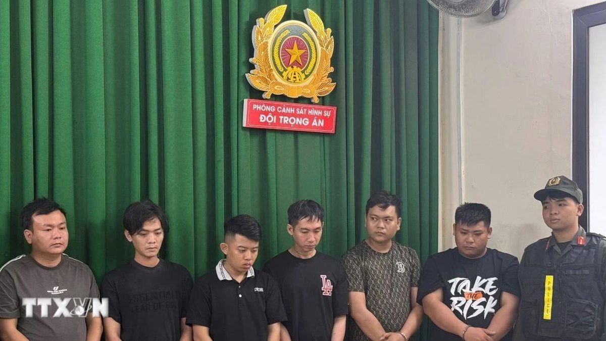 TP.HCM: Bắt giữ 6 đối tượng cướp tiệm vàng sau 48 giờ truy xét - Báo VietnamPlus